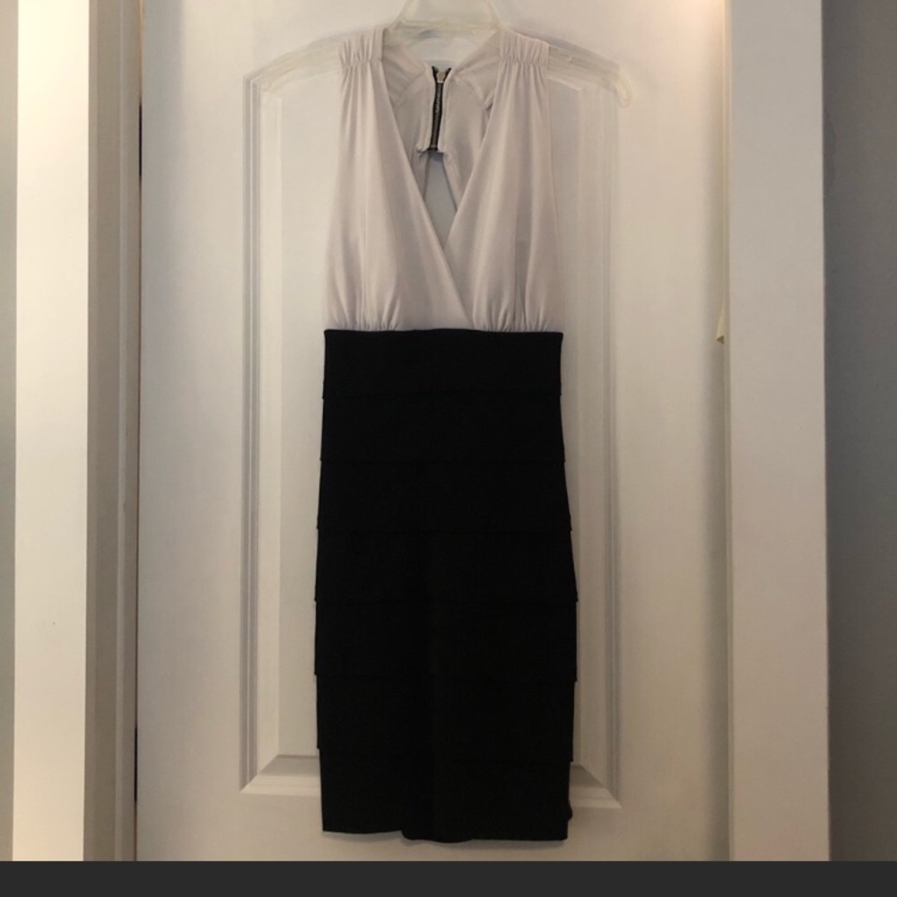 Black and white cocktail dress - Picture 1 of 4